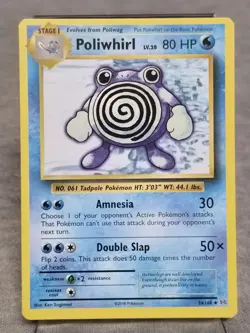 Poliwhirl 24/108 Uncommon Evolutions XY Pokemon Card 2016 - Image 1