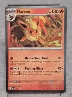 Flareon SVP167 Black Star Promo Holo Rare Prismatic Evolutions Pokemon Card NM - Image 1