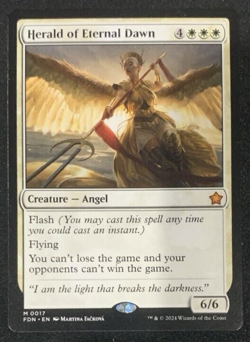 MTG Herald of Eternal Dawn - FDN Foundations NM - Image 1