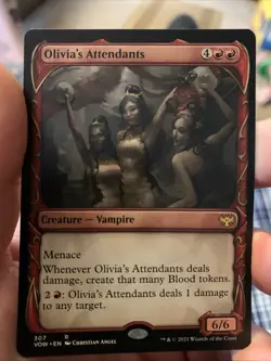 🧙 Olivia’s Attendants R 307 Showcase VOW Crimson Vow MTG - Image 1