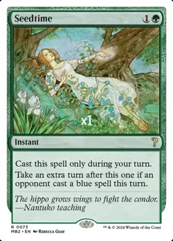 MTG White Border Mystery Booster 2 MB2 Seedtime MINT - Image 1