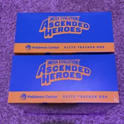 2x Pokemon TCG: Ascended Heroes Pokemon Center Elite Trainer Box ETB New Sealed - Image 2