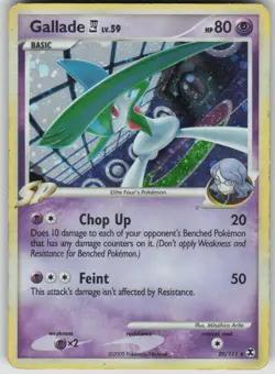 Pokemon TCG Gallade E4 Rare Rising Rivals 20/111 - Image 1