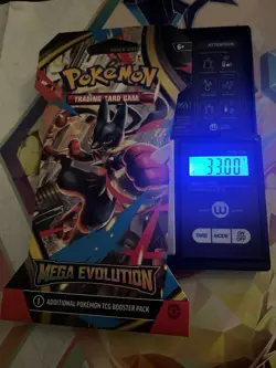 (VERY HEAVY) 33.00g Pokemon TCG Mega Evolution Sleeved Booster Pack (SEALED)✅ - Image 1