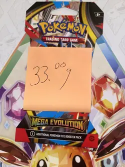 (VERY HEAVY) 33.00g Pokemon TCG Mega Evolution Sleeved Booster Pack (SEALED)✅ - Image 2
