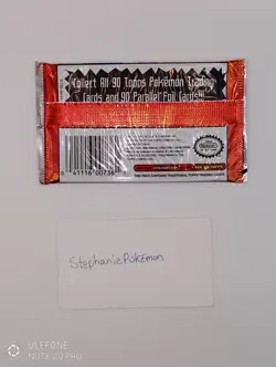 Pokemon Topps Tv Animation Series 1999 RED LOGO Factory Sealed 4TH LAST PACK - Image 2