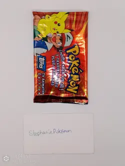 Pokemon Topps Tv Animation Series 1999 RED LOGO Factory Sealed 4TH LAST PACK - Image 5