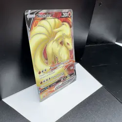 Pokemon TCG Ninetales V (Full Art) 177/192 Swsh02: Rebel Clash Holo NM - Image 2