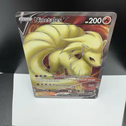 Pokemon TCG Ninetales V (Full Art) 177/192 Swsh02: Rebel Clash Holo NM - Image 4
