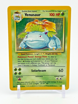 1999 Pokemon Base Set Unlimited Venusaur Holo - Rare Moderately Played - Image 1