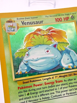 1999 Pokemon Base Set Unlimited Venusaur Holo - Rare Moderately Played - Image 3
