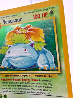 1999 Pokemon Base Set Unlimited Venusaur Holo - Rare Moderately Played - Image 5