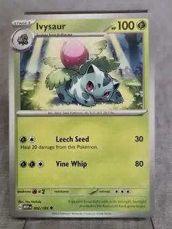 Pokemon TCG Scarlet & Violet 151 Ivysaur #2/165 Regular Uncommon - Image 1