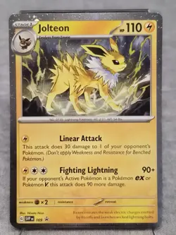 Jolteon SVP169 Black Star Promo Holo Rare - Pokemon TCG Prismatic Evolutions NM - Image 1