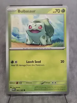Pokemon TCG Scarlet & Violet 151 - Bulbasaur 1/165 Common - Image 1