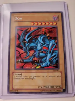 Yugioh Zoa TFK-001 Parallel Secret Rare LP Holo - Image 1