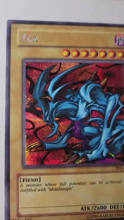 Yugioh Zoa TFK-001 Parallel Secret Rare LP Holo - Image 2