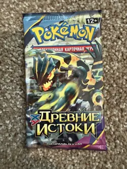 RUSSIAN Pokemon XY Ancient Origins. Card pack of 10. Factory Sealed. 2015. - Image 1
