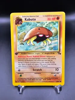 NM - Kabuto - 50/62 - 1st Edition - Fossil - Pokemon Card - Image 1