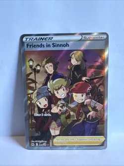 Pokemon TCG Crown Zenith Trainer Friends in Sinnoh Holo Ultra Rare Card 149/159 - Image 1