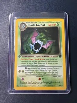 DARK GOLBAT Pokemon Card - WOTC - 1st Edition - Team Rocket - 7/82 - HOLO - LP - Image 1