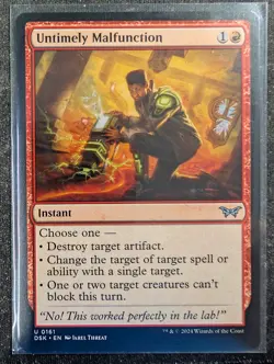 Untimely Malfunction - Duskmourn: House of Horrors (MTG) - Image 1