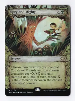 Spry and Mighty (Showcase) (Foil) 0329 (R) MTG Lorwyn Eclipsed (ECL) - Image 1