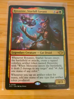 MTG Roxanne, Starfall Savant 0228 Outlaws of Thunder Junction M/NM Free UK P&P - Image 1