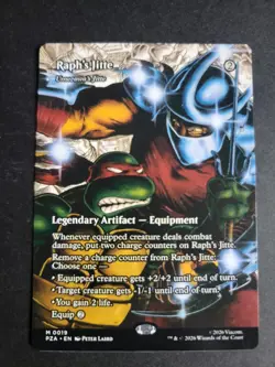 Raph's Jitte (Borderless) Mythic MTG Ninja Turtles - Image 1