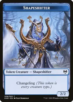 1x Shapeshifter Token (Foil) - NM/LP - Kaldheim - SPARROW MAGIC - Image 1