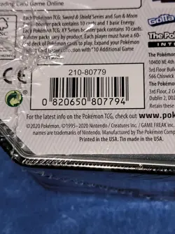(2) POKEMON TCG V Powers Tin!!! Pikachu & Eternatus!! 4 Booster Packs Per Tin!! - Image 3