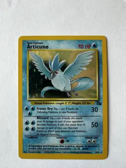 1999 Pokemon Fossil Articuno 2/62 Holo Unlimited LP WOTC - Image 1