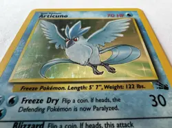 1999 Pokemon Fossil Articuno 2/62 Holo Unlimited LP WOTC - Image 5