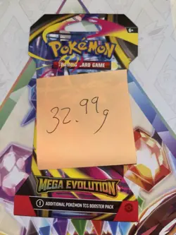 (VERY HEAVY) 32.99g Pokemon TCG Mega Evolution Sleeved Booster Pack (SEALED)✅ - Image 2
