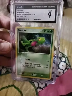 Pokemon Treecko EX Deck Tin Black Star Promo #016 CGC 9 Gem Mint - Image 1