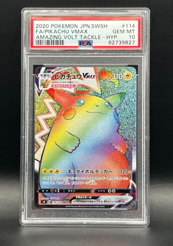 PSA Gem Mint 10-Pikachu VMAX 114/100 s4 Pokemon JPN SWSH Amazing Volt Tackle HYP - Image 2