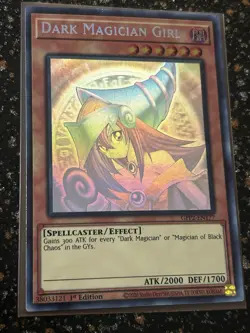 Yugioh Dark Magician Girl GFP2 Ghost Rare 1st Edition VLP - Image 4