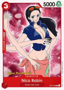 Nico Robin Super Pre-Release - ST01-008 LP - One Piece - Image 1