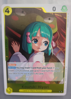 Kouzuki Hiyori OP13-104 OP-13 Carrying On His Will One Piece Card - Image 1