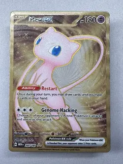 Pokemon MEW Metal Card 205/165 S&V 151 UPC Promo - Image 1
