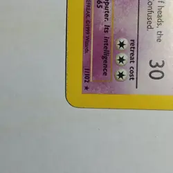 1999 Pokemon TCG Alakazam Base Set Holo Rare Card 1/102 - Image 4