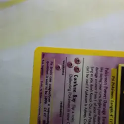 1999 Pokemon TCG Alakazam Base Set Holo Rare Card 1/102 - Image 5