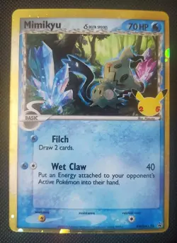 Mimikyu SWSH136 Delta Species Celebrations Promo Black Star Pokemon - Image 1