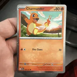 Pokemon Charmander Ascended Heroes 020/217 Cosmo Holo Promo NM - Image 1