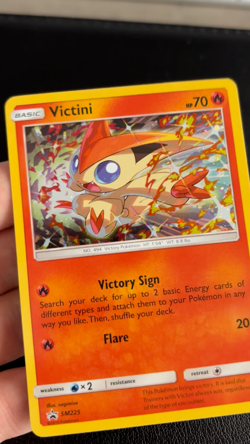 Victini Sun & Moon SM225 Promo Black Star Promo with Swirl Pokemon TCG - Image 2