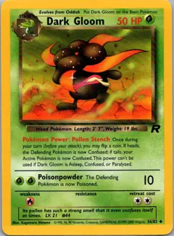 Pokemon TCG Dark Gloom 36/82 Team Rocket LP - Image 1
