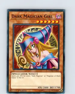 Yu-Gi-Oh TCG Dark Magician Girl LEDD-ENA02 1st Edition Regular Common Card NM - Image 1