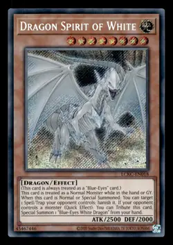 Dragon Spirit of White LCKC-EN018 Secret Rare Legendary Collection Yu-Gi-Oh NM - Image 1