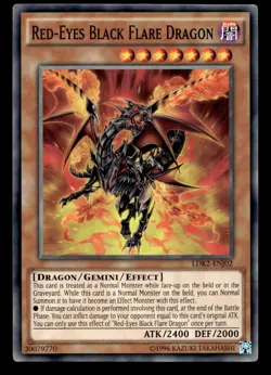 Red-Eyes Black Flare Dragon LDK2-ENJ02 Legendary Decks II Yu-Gi-Oh NM - Image 1