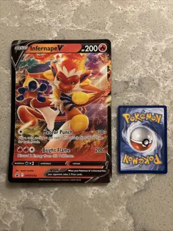 Infernal V Jumbo Oversized Sword & Shield Promo Pokemon Cards SWSH252 - Image 1